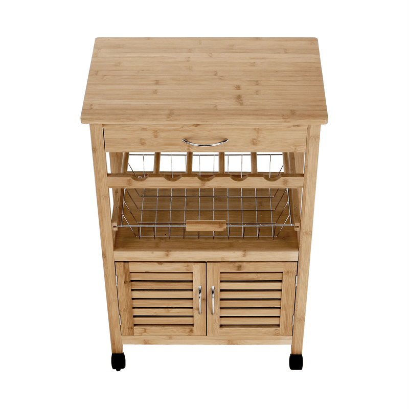 Casa si Gradina - Bucatarie si vesela - Ustensile bucatarie - Cosuri servire - Carucior de servire, natural, NAVID - Infinity.ro