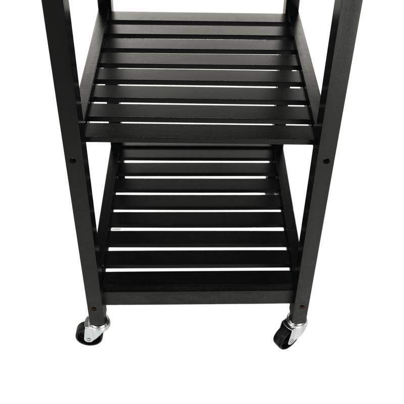 Casa si Gradina - Bucatarie si vesela - Ustensile bucatarie - Cosuri servire - Carucior de servire, natural/negru, ARETE - Infinity.ro