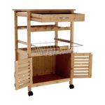 Casa si Gradina - Bucatarie si vesela - Ustensile bucatarie - Cosuri servire - Carucior de servire, natural, NAVID - Infinity.ro