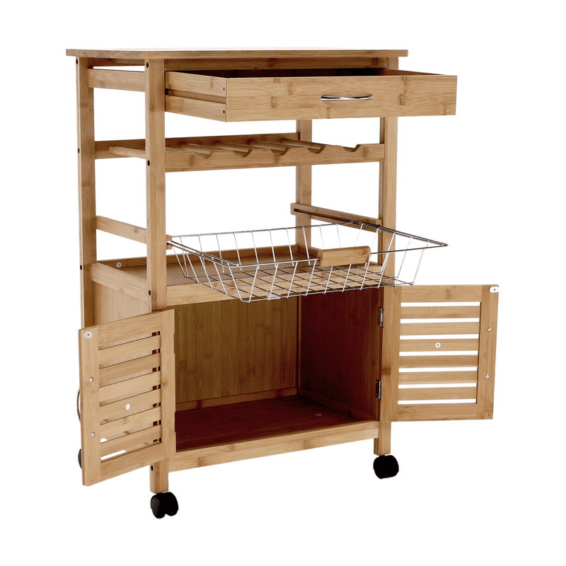 Casa si Gradina - Bucatarie si vesela - Ustensile bucatarie - Cosuri servire - Carucior de servire, natural, NAVID - Infinity.ro