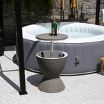 Casa si Gradina - Gradina si terasa - Mobilier exterior - Mese gradina - Masa de racire pentru gradina, gri, FABIR - Infinity.ro