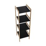 Casa si Gradina - Mobilier - Biblioteci si rafturi - Rafturi - Etajera cu 4 rafturi, natural / negru, NAOKO - Infinity.ro