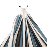 Casa si Gradina - Gradina si terasa - Balansoare si hamace - Hamace si suporturi - Plasa oscilanta, model cu dungi albastre, KABUKI - Infinity.ro