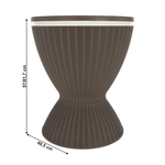 Casa si Gradina - Gradina si terasa - Mobilier exterior - Mese gradina - Masa de racire pentru gradina, gri, FABIR - Infinity.ro