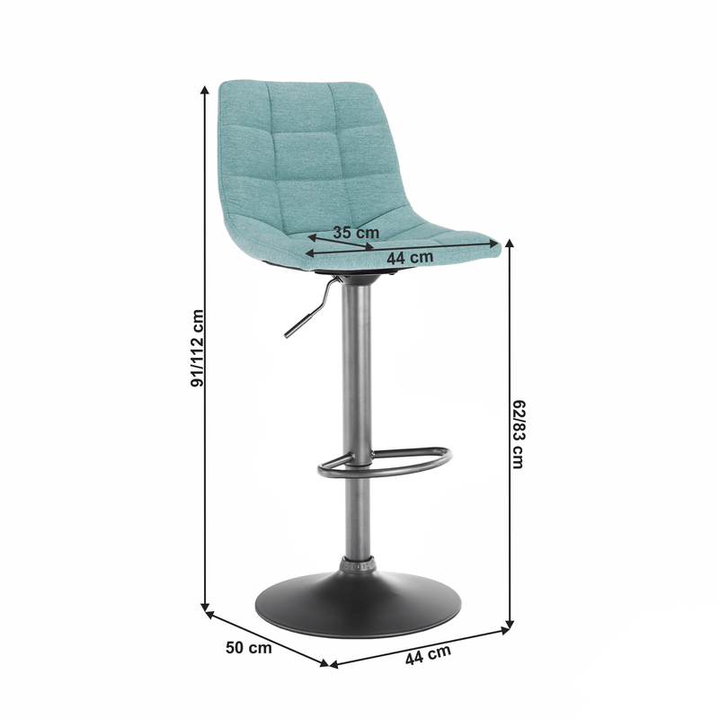 Casa si Gradina - Mobilier - Scaune si fotolii - Scaune - Scaun de bar, mentol / negru, LAHELA - Infinity.ro