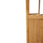 Casa si Gradina - Sanitare - Suporturi si accesorii baie - Accesorii baie - Cos de rufe, bambus natural/gri, KERI NEW - Infinity.ro