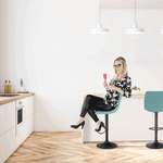 Casa si Gradina - Mobilier - Scaune si fotolii - Scaune - Scaun de bar, mentol / negru, LAHELA - Infinity.ro