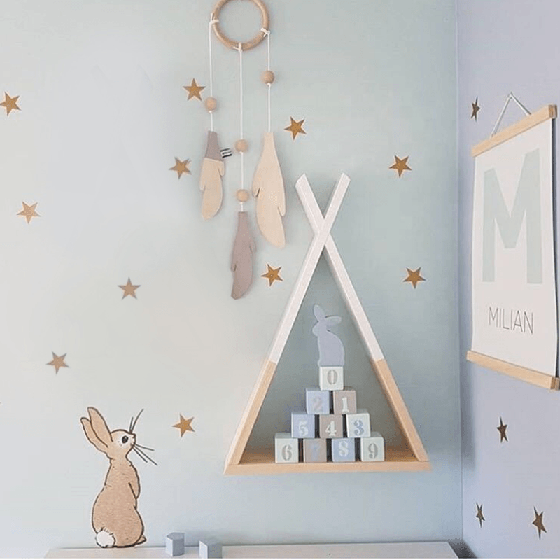 Casa si Gradina - Mobilier - Biblioteci si rafturi - Rafturi - Raft pentru copii, alb / natural, JOLI - Infinity.ro