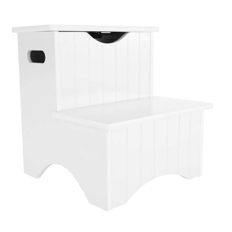 Casa si Gradina - Mobilier - Mobilier copii - Mobilier camera copiilor - Scari pentru copii cu spatiu de depozitare, alb, HURLEY - Infinity.ro