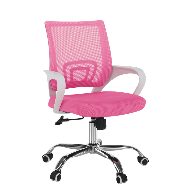 Casa si Gradina - Mobilier - Scaune si fotolii - Fotolii - Fotoliu de birou, roz/alb, SANAZ TYP 2 - Infinity.ro