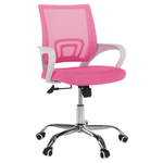 Casa si Gradina - Mobilier - Scaune si fotolii - Fotolii - Fotoliu de birou, roz/alb, SANAZ TYP 2 - Infinity.ro