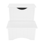 Casa si Gradina - Mobilier - Mobilier copii - Mobilier camera copiilor - Scari pentru copii cu spatiu de depozitare, alb, HURLEY - Infinity.ro