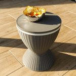 Casa si Gradina - Gradina si terasa - Mobilier exterior - Mese gradina - Masa de racire pentru gradina, gri, FABIR - Infinity.ro