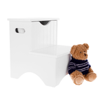 Casa si Gradina - Mobilier - Mobilier copii - Mobilier camera copiilor - Scari pentru copii cu spatiu de depozitare, alb, HURLEY - Infinity.ro