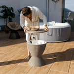 Casa si Gradina - Gradina si terasa - Mobilier exterior - Mese gradina - Masa de racire pentru gradina, gri, FABIR - Infinity.ro