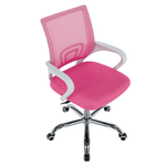 Casa si Gradina - Mobilier - Scaune si fotolii - Fotolii - Fotoliu de birou, roz/alb, SANAZ TYP 2 - Infinity.ro