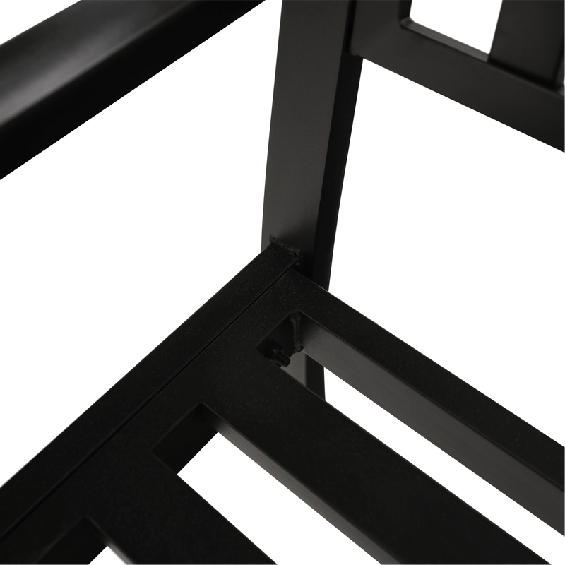 Casa si Gradina - Gradina si terasa - Mobilier exterior - Bancute de gradina - Banca de gradina cu masa, neagra, DAGNO - Infinity.ro