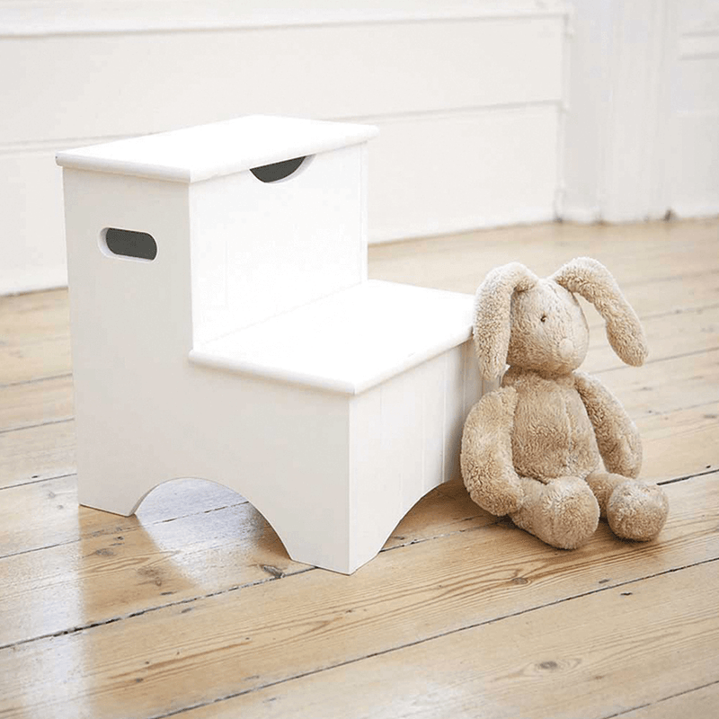 Casa si Gradina - Mobilier - Mobilier copii - Mobilier camera copiilor - Scari pentru copii cu spatiu de depozitare, alb, HURLEY - Infinity.ro