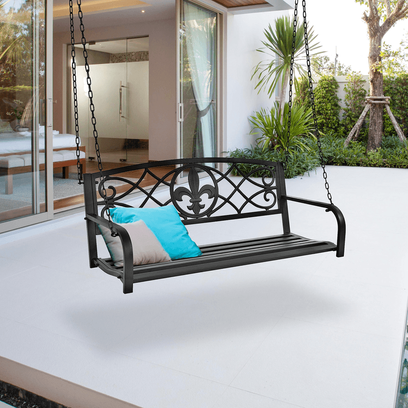 Casa si Gradina - Gradina si terasa - Balansoare si hamace - Balansoare - Leagan de gradina, negru, ABEA - Infinity.ro