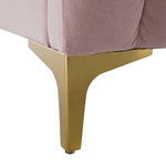 Casa si Gradina - Mobilier - Paturi si accesorii - Paturi - Pat, roz/gold crom auriu, 180x200, KAISA - Infinity.ro