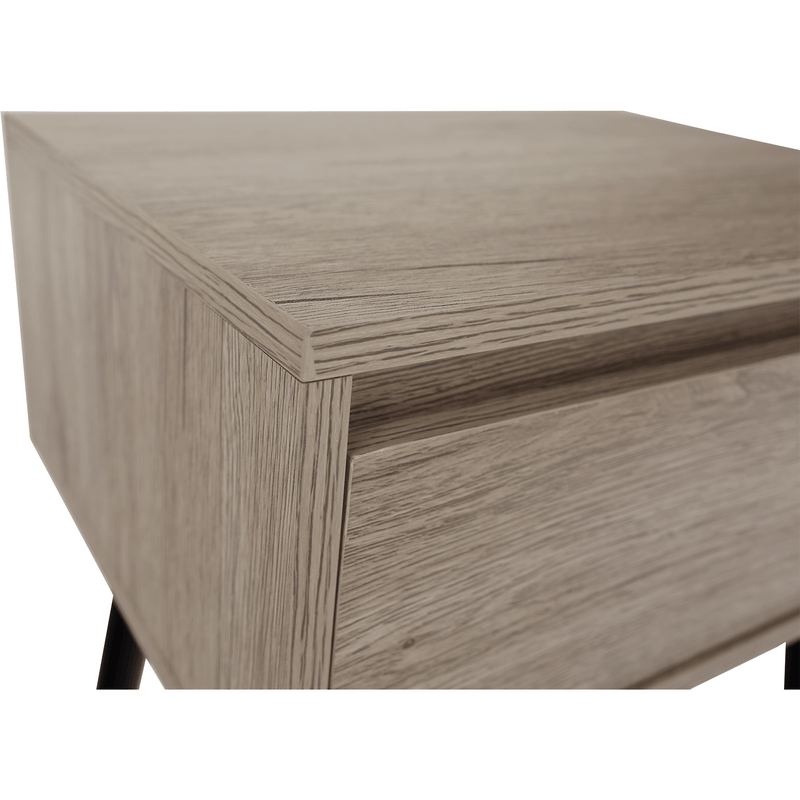 Casa si Gradina - Mobilier - Comode si corpuri - Noptiere - Noptiera / masa, stejar / negru, ALYSANDRA TYPE 1 - Infinity.ro