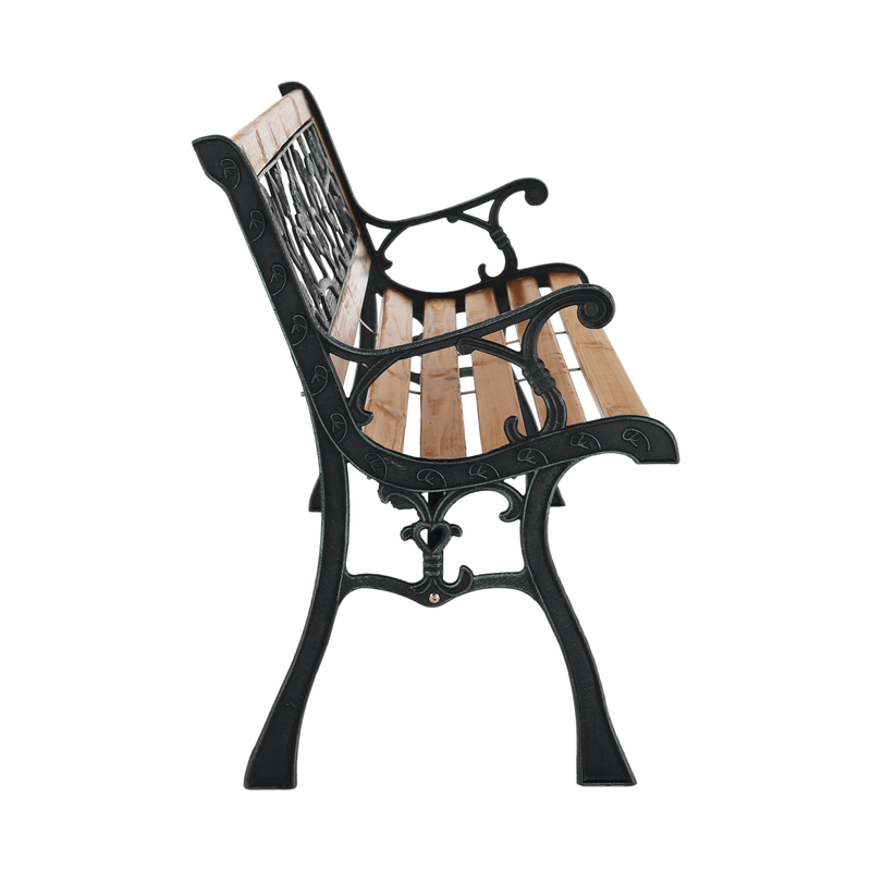 Casa si Gradina - Gradina si terasa - Mobilier exterior - Bancute de gradina - Banca de gradina, neagra / naturala, FAIZA - Infinity.ro