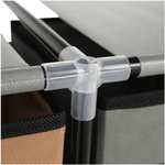 Casa si Gradina - Mobilier - Comode si corpuri - Comode - Comoda cu sertare din material textil, negru/maro/gri, CAMILO TYP 1 - Infinity.ro