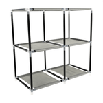 Casa si Gradina - Mobilier - Comode si corpuri - Comode - Comoda cu sertare din material textil, negru/maro/gri, CAMILO TYP 1 - Infinity.ro