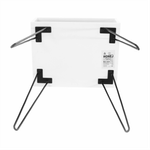 Casa si Gradina - Mobilier - Comode si corpuri - Noptiere - Noptiera / masa, alb / negru, HONEJ - Infinity.ro