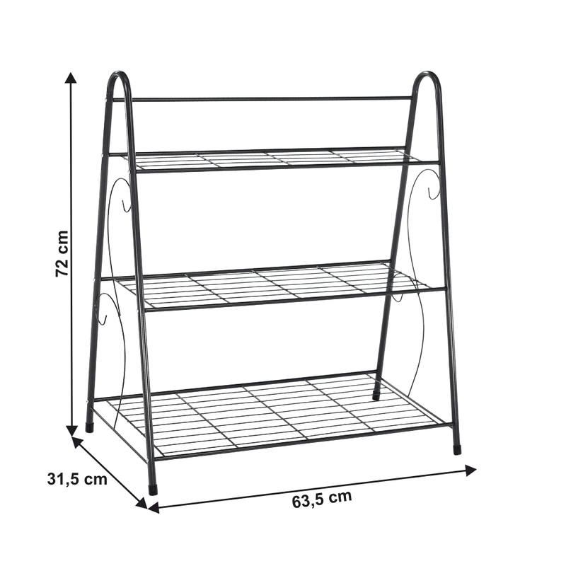 Casa si Gradina - Mobilier - Biblioteci si rafturi - Etajere - Etajera, 3 rafturi, gri inchis, VERUMA - Infinity.ro