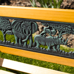 Casa si Gradina - Gradina si terasa - Mobilier exterior - Bancute de gradina - Banca pentru copii, negru / natural, NADAZA - Infinity.ro