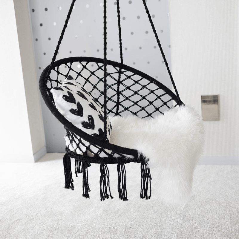 Casa si Gradina - Gradina si terasa - Mobilier exterior - Scaune si sezlonguri gradina - Scaun suspendabil, negru, AMADO 2 NEW - Infinity.ro