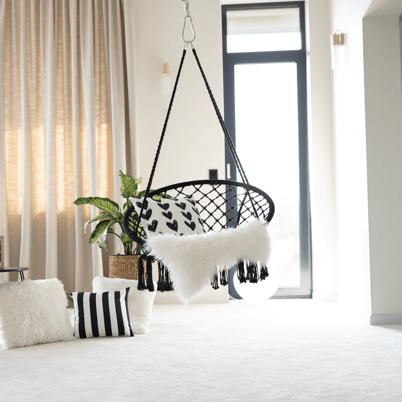 Casa si Gradina - Gradina si terasa - Mobilier exterior - Scaune si sezlonguri gradina - Scaun suspendabil, negru, AMADO 2 NEW - Infinity.ro