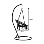 Casa si Gradina - Gradina si terasa - Mobilier exterior - Scaune si sezlonguri gradina - Scaun suspendabil, negru, AMADO 2 NEW - Infinity.ro