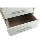 Casa si Gradina - Mobilier - Dulapuri si sifoniere - Dulapuri - Dulapior de birou cu cheie, stejar sonoma/alb, JOHAN 2 NEW 12 - Infinity.ro