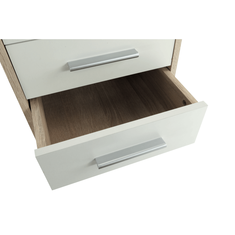 Casa si Gradina - Mobilier - Dulapuri si sifoniere - Dulapuri - Dulapior de birou cu cheie, stejar sonoma/alb, JOHAN 2 NEW 12 - Infinity.ro