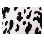 Casa si Gradina - Mobilier - Scaune si fotolii - Tabureti - Taburet in forma de vacuta, catifea Velvet alb/negru/natural, MOLLY - Infinity.ro