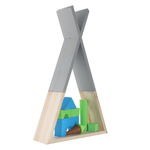 Casa si Gradina - Mobilier - Biblioteci si rafturi - Rafturi - Raft pentru copii, gri / natural, JOLI - Infinity.ro