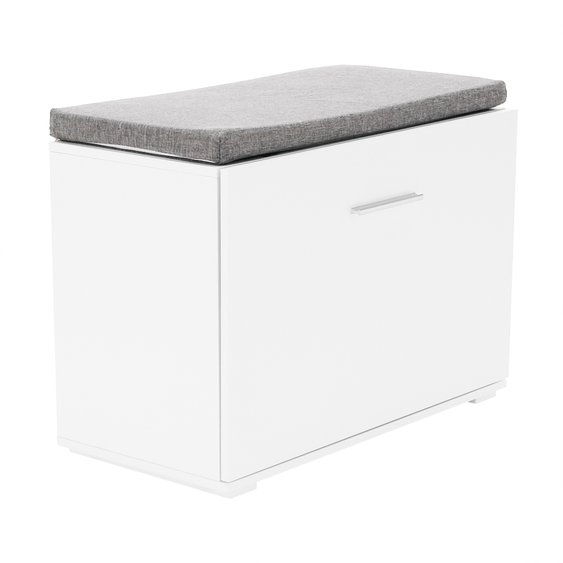 Casa si Gradina - Mobilier - Organizare si depozitare - Bancute - Banca cu pantofar, alb/gri, BOKSA - Infinity.ro