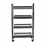 Casa si Gradina - Bucatarie si vesela - Ustensile bucatarie - Cosuri servire - Carucior de servire, negru, MYRIS - Infinity.ro