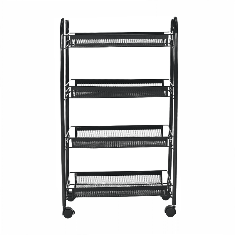 Casa si Gradina - Bucatarie si vesela - Ustensile bucatarie - Cosuri servire - Carucior de servire, negru, MYRIS - Infinity.ro