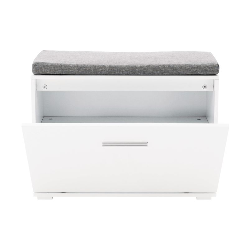 Casa si Gradina - Mobilier - Organizare si depozitare - Bancute - Banca cu pantofar, alb/gri, BOKSA - Infinity.ro