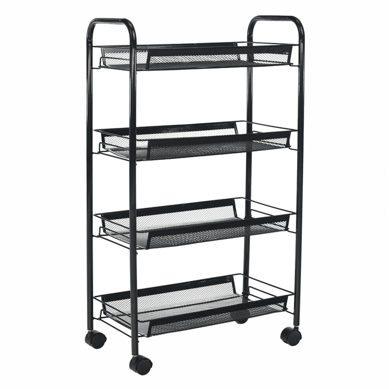 Casa si Gradina - Bucatarie si vesela - Ustensile bucatarie - Cosuri servire - Carucior de servire, negru, MYRIS - Infinity.ro