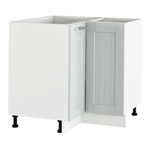 Casa si Gradina - Mobilier - Dulapuri si sifoniere - Dulapuri - Dulap inferior de colt, gri deschis/alb, universala, JULIA TYP 62 - Infinity.ro