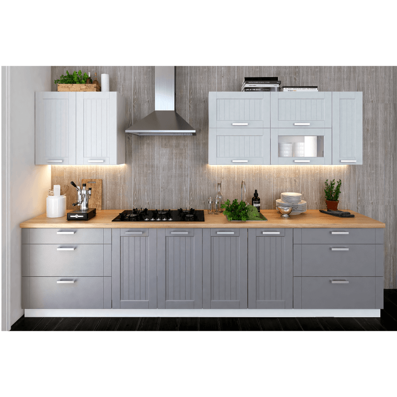 Casa si Gradina - Mobilier - Dulapuri si sifoniere - Dulapuri - Dulap superior, gri inchis/alb, JULIA TYP 12 - Infinity.ro