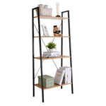 Casa si Gradina - Mobilier - Biblioteci si rafturi - Rafturi - Polita, 4 rafturi, stejar / negru, THEA - Infinity.ro