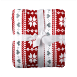 Casa si Gradina - Textile si covoare - Pături și cuverturi - Pături - Patura cu doua fete imitatie miel, model de iarna, 150x200, SAMANTE - Infinity.ro