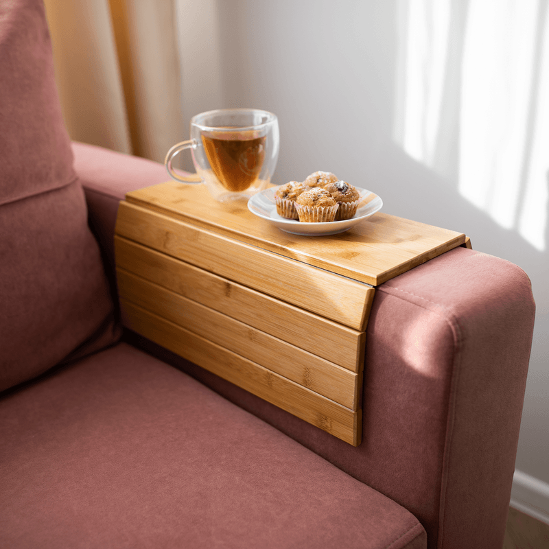 Casa si Gradina - Bucatarie si vesela - Accesorii bar - Suporturi bauturi - Zona de depozitare/cotiera flexibila canapea, bambus, natural, ALTE - Infinity.ro