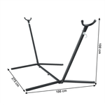 Casa si Gradina - Gradina si terasa - Balansoare si hamace - Hamace si suporturi - Cadru pentru suspendat hamac, negru, OTAN  NEW TYP 3 - Infinity.ro