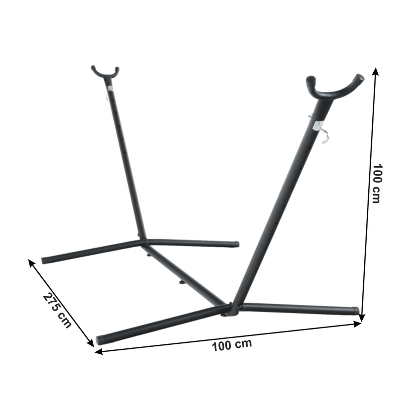 Casa si Gradina - Gradina si terasa - Balansoare si hamace - Hamace si suporturi - Cadru pentru suspendat hamac, negru, OTAN  NEW TYP 3 - Infinity.ro